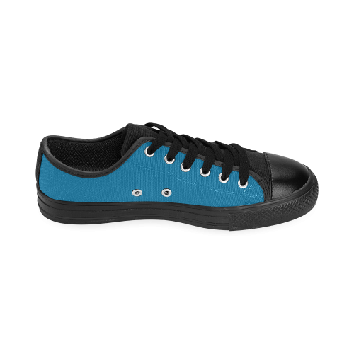 Methyl Blue Men's Classic Canvas Shoes (Model 018)