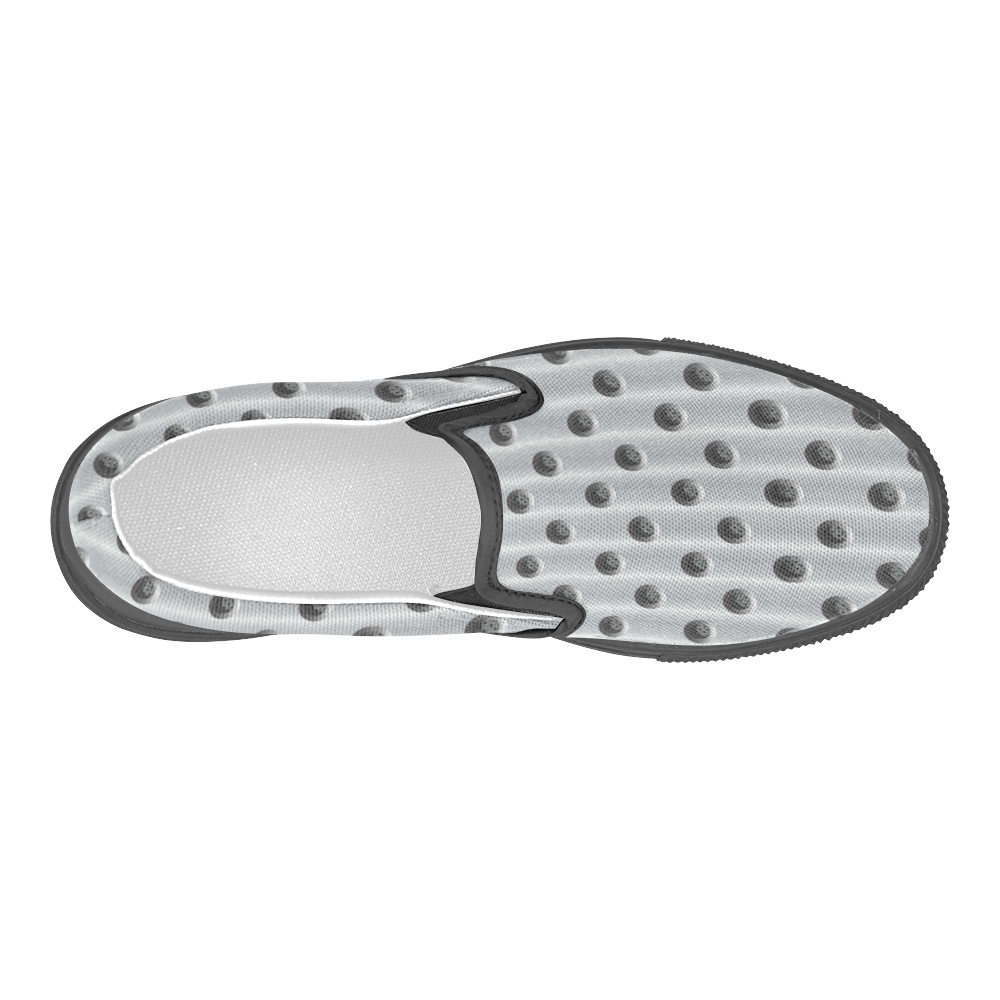 Screwholes Men's Slip-on Canvas Shoes (Model 019)