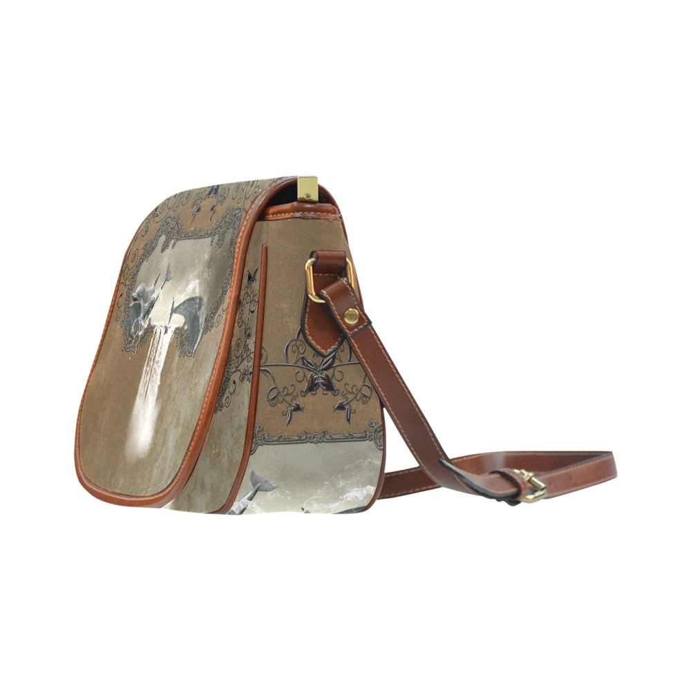 Dolphins Saddle Bag/Small (Model 1649) Full Customization