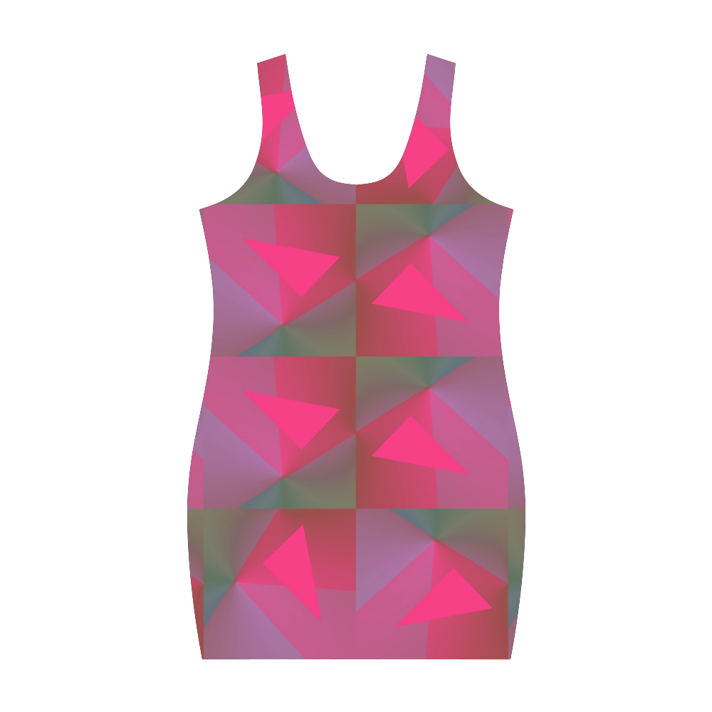 Geometric Lux Q Medea Vest Dress (Model D06)