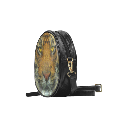 polygon tiger Round Sling Bag (Model 1647)