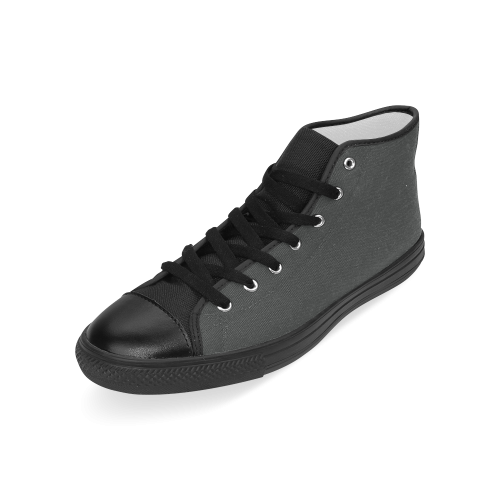 Pirate Black Men’s Classic High Top Canvas Shoes (Model 017)