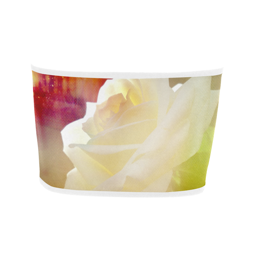 A Rose White Bandeau Top