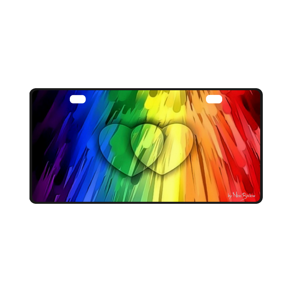 Pride Colors by Nico Bielow License Plate