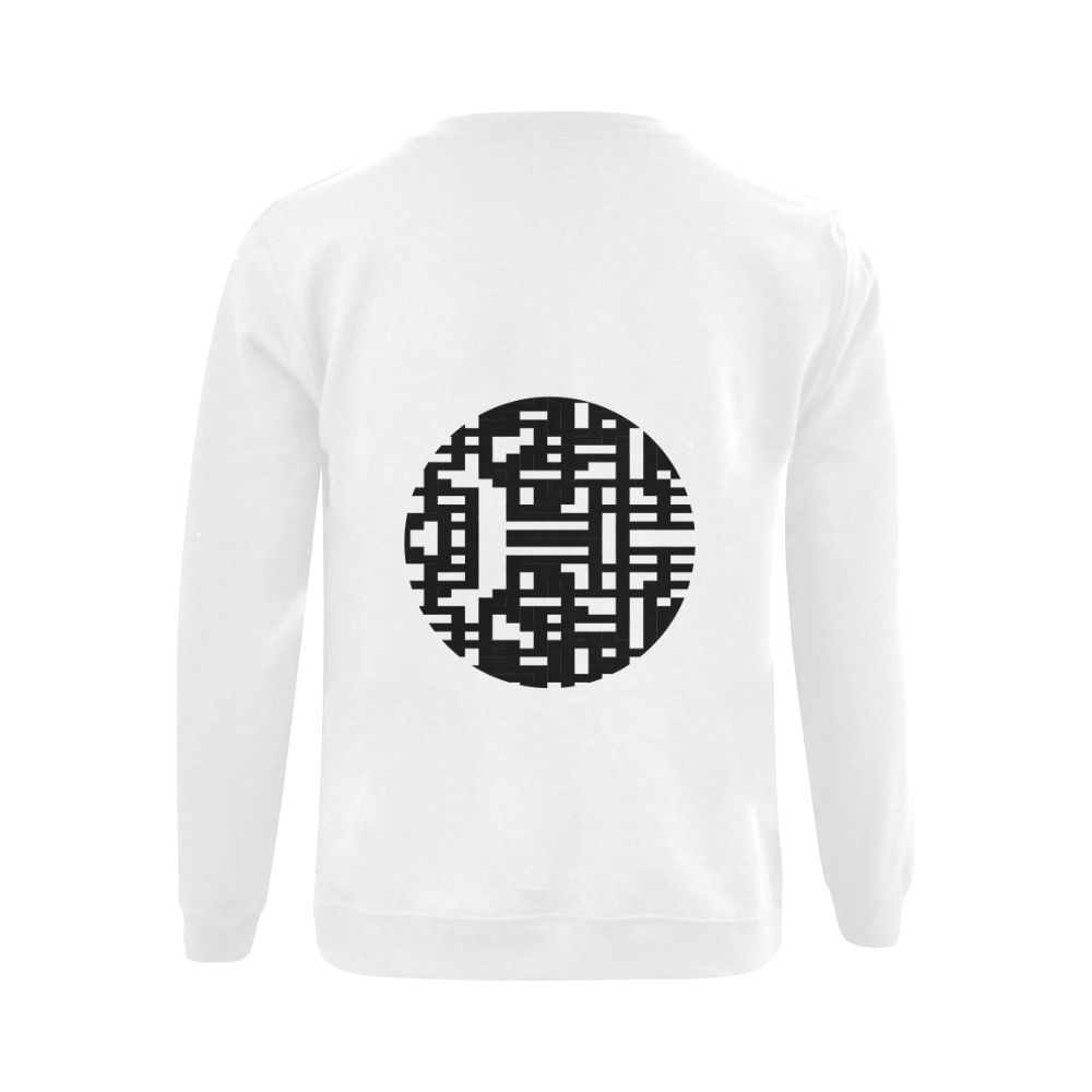 Maze Merge Gildan Crewneck Sweatshirt(NEW) (Model H01)