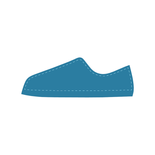 Methyl Blue Men's Classic Canvas Shoes (Model 018)