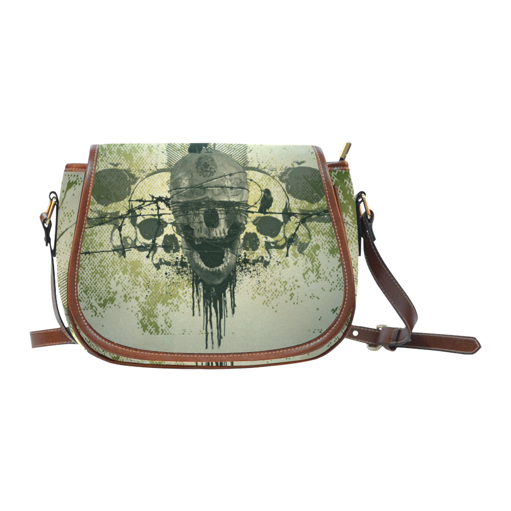 Skull Saddle Bag/Small (Model 1649) Full Customization