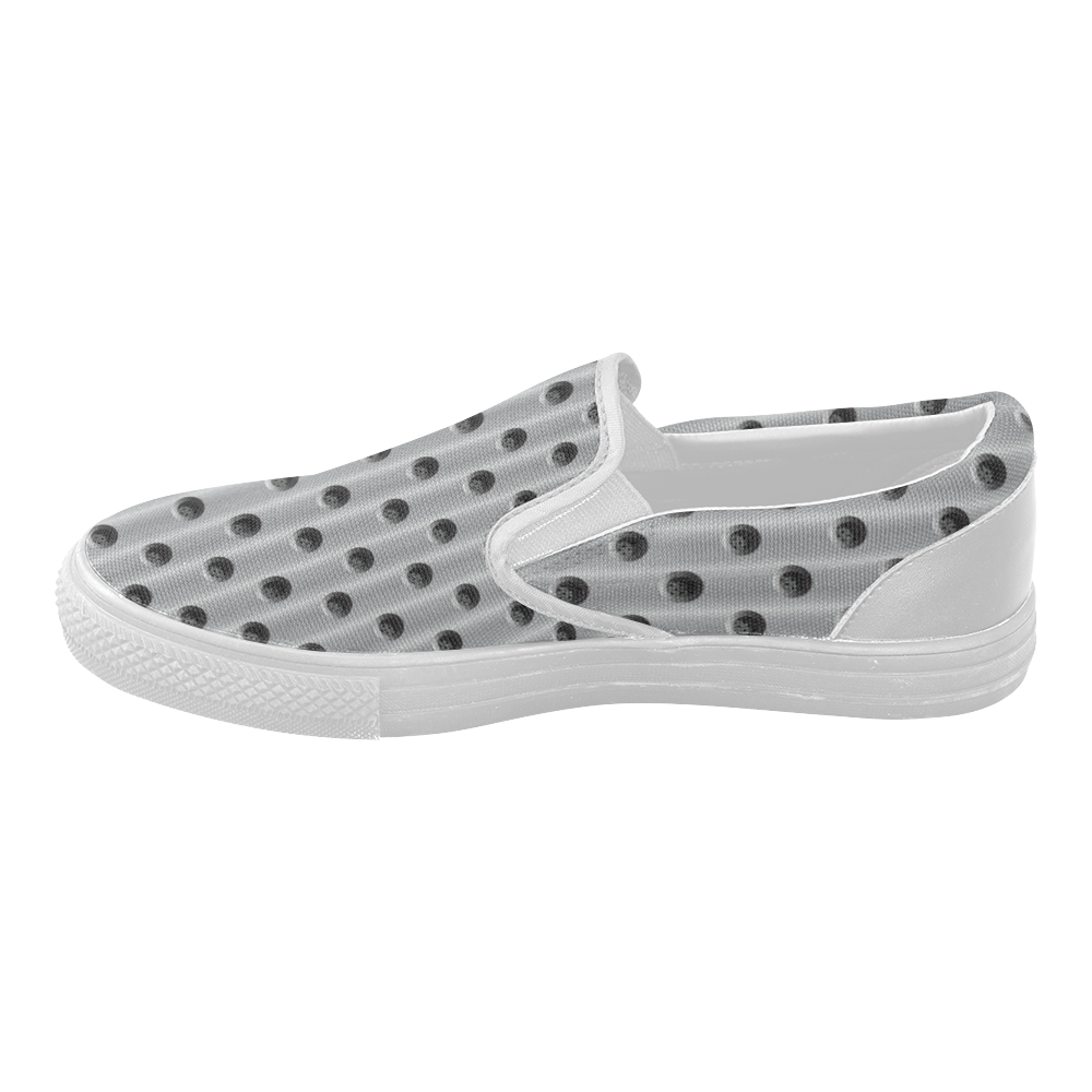 Screwholes Women's Slip-on Canvas Shoes (Model 019)