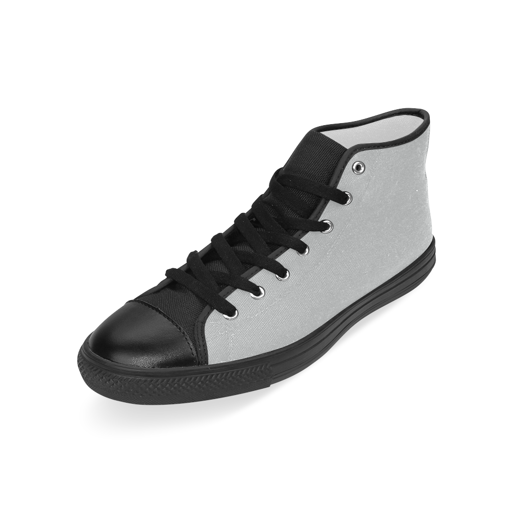Glacier Gray Men’s Classic High Top Canvas Shoes (Model 017)