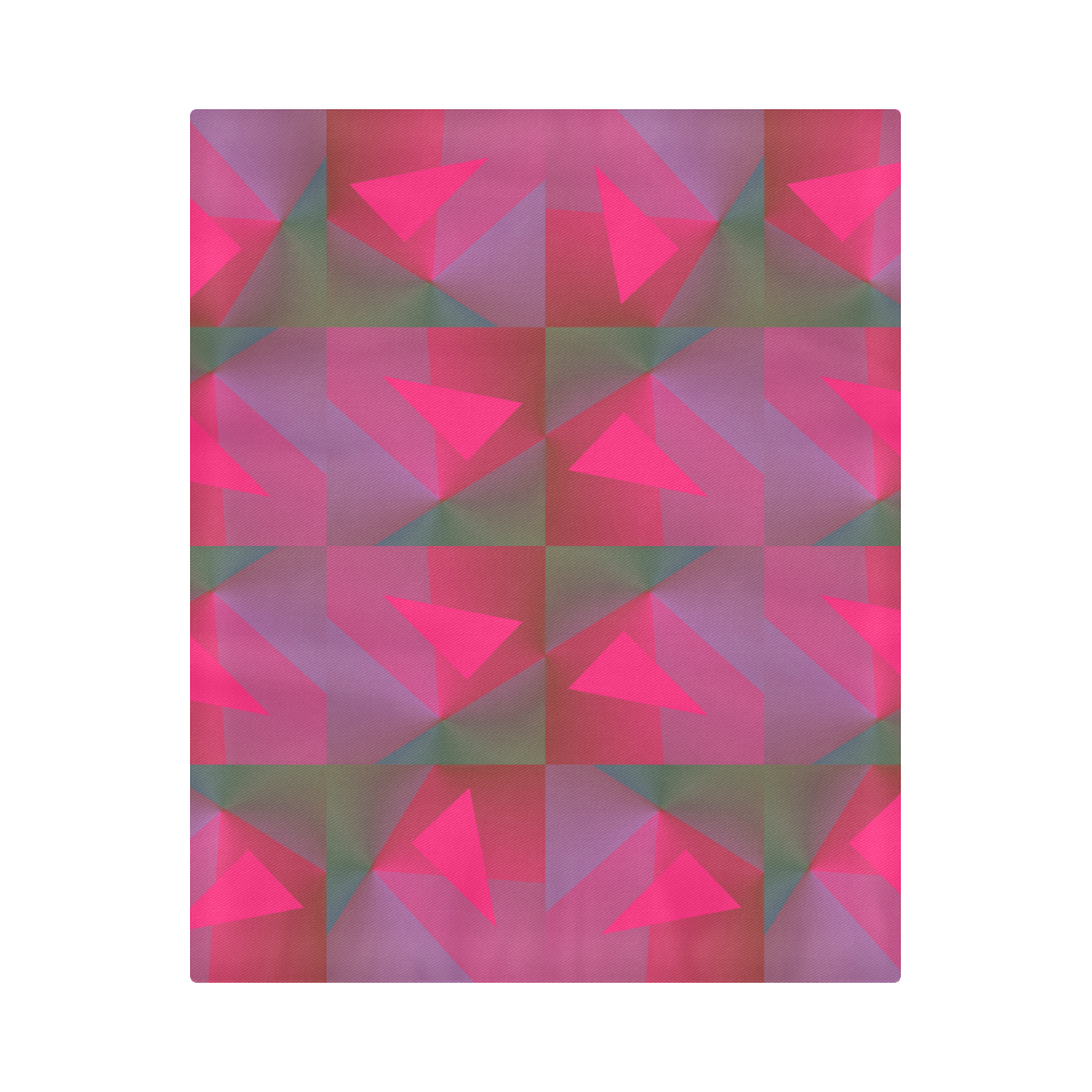 Geometric Lux Q Duvet Cover 86"x70" ( All-over-print)