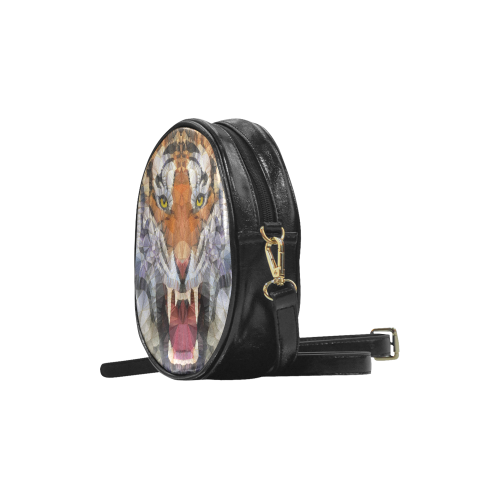 roaring tiger Round Sling Bag (Model 1647)