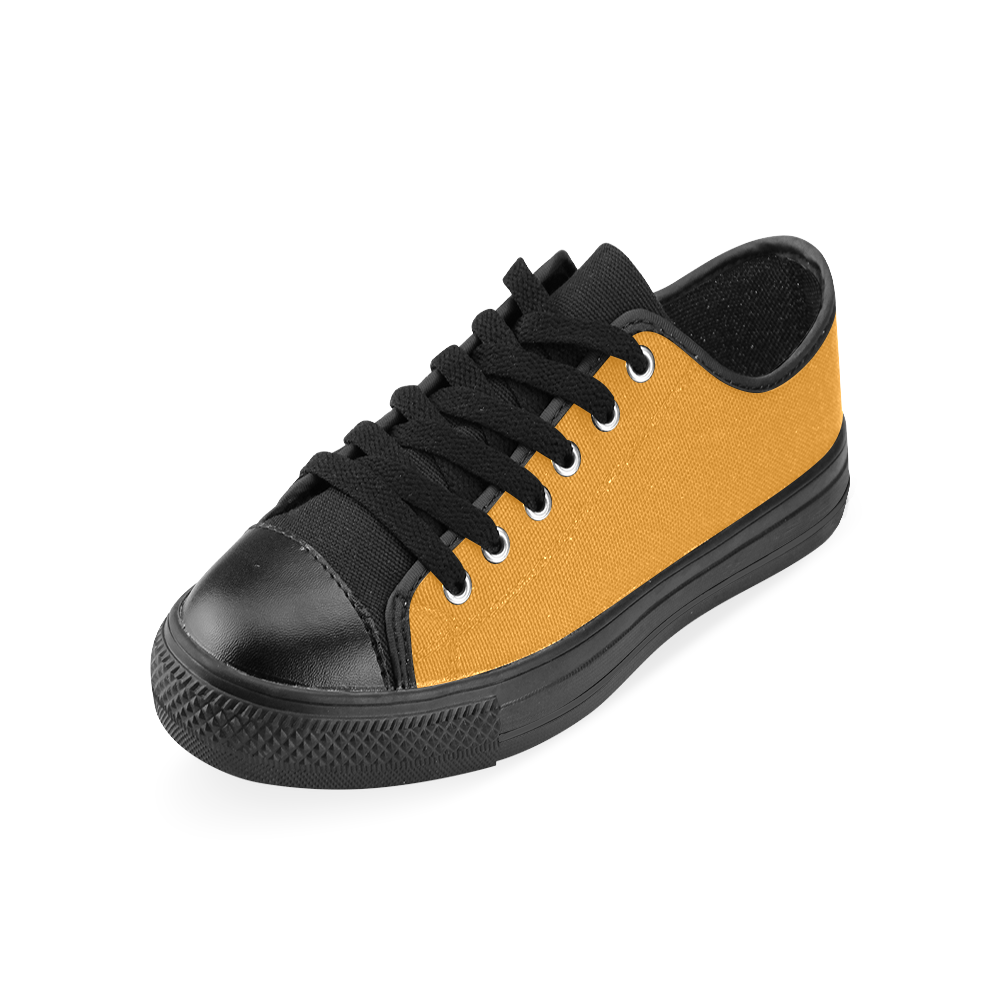 Radiant Yellow Men's Classic Canvas Shoes (Model 018)