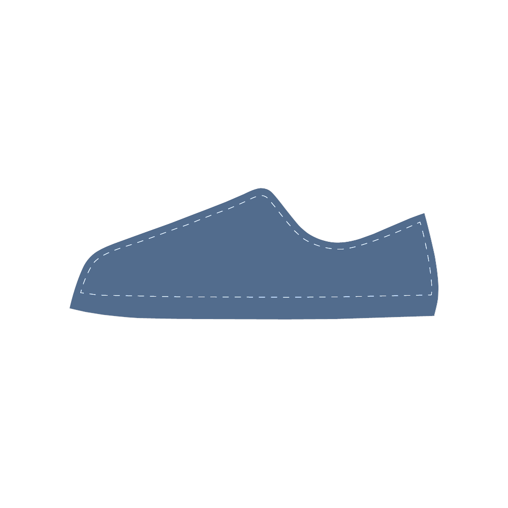 Bright Cobalt Men's Classic Canvas Shoes (Model 018)