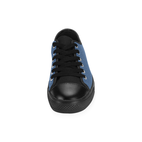 Bright Cobalt Men's Classic Canvas Shoes (Model 018)
