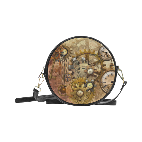 steampunk Round Sling Bag (Model 1647)