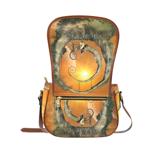 The moon Saddle Bag/Small (Model 1649) Full Customization