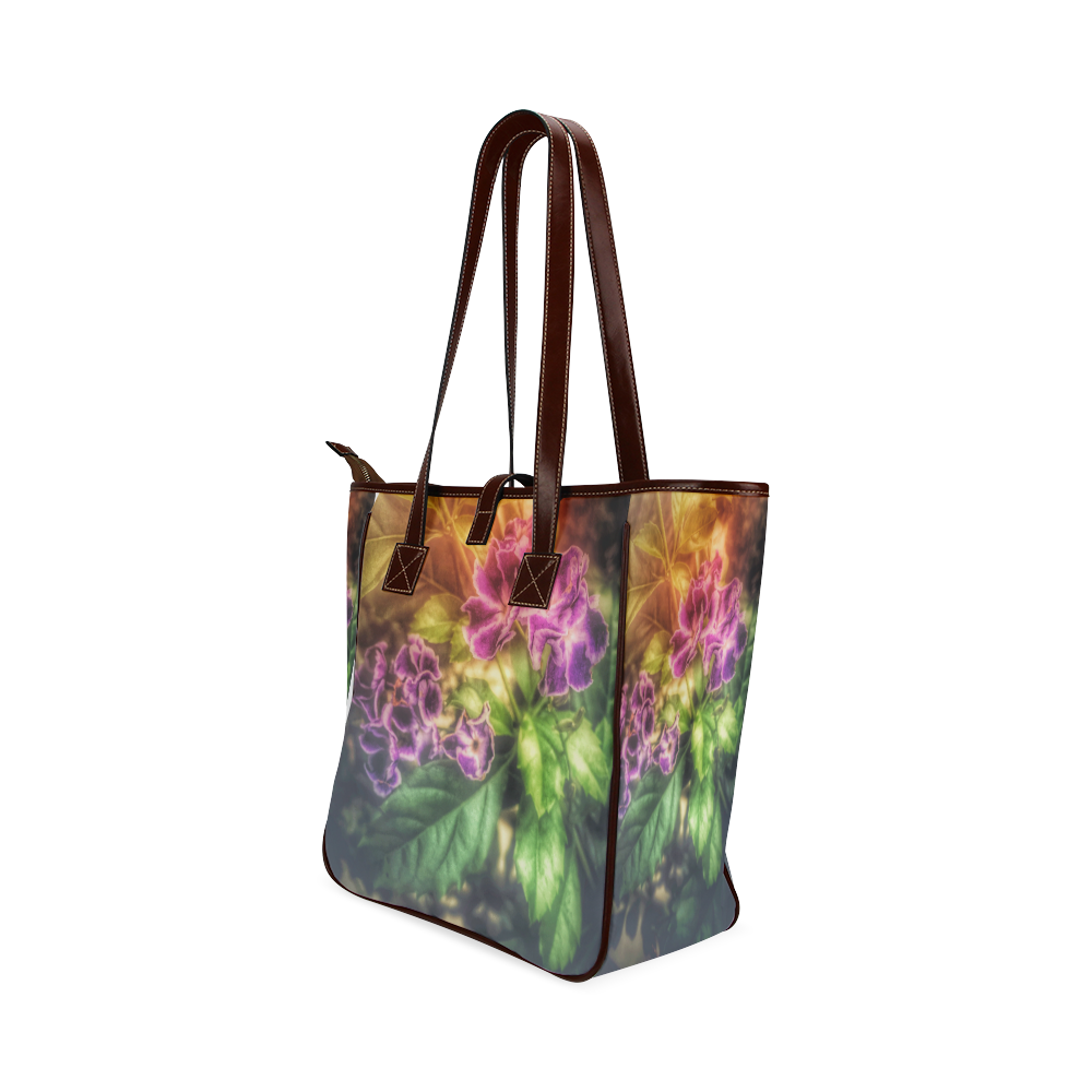 Purple Flowers Classic Tote Bag (Model 1644)