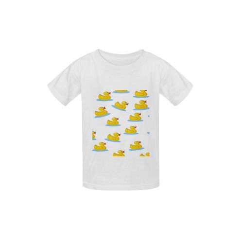 Rubber Duckie Toss Kid's  Classic T-shirt (Model T22)