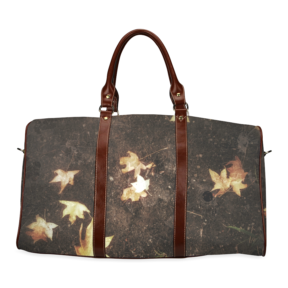 Fallen Leaves Waterproof Travel Bag/Small (Model 1639)