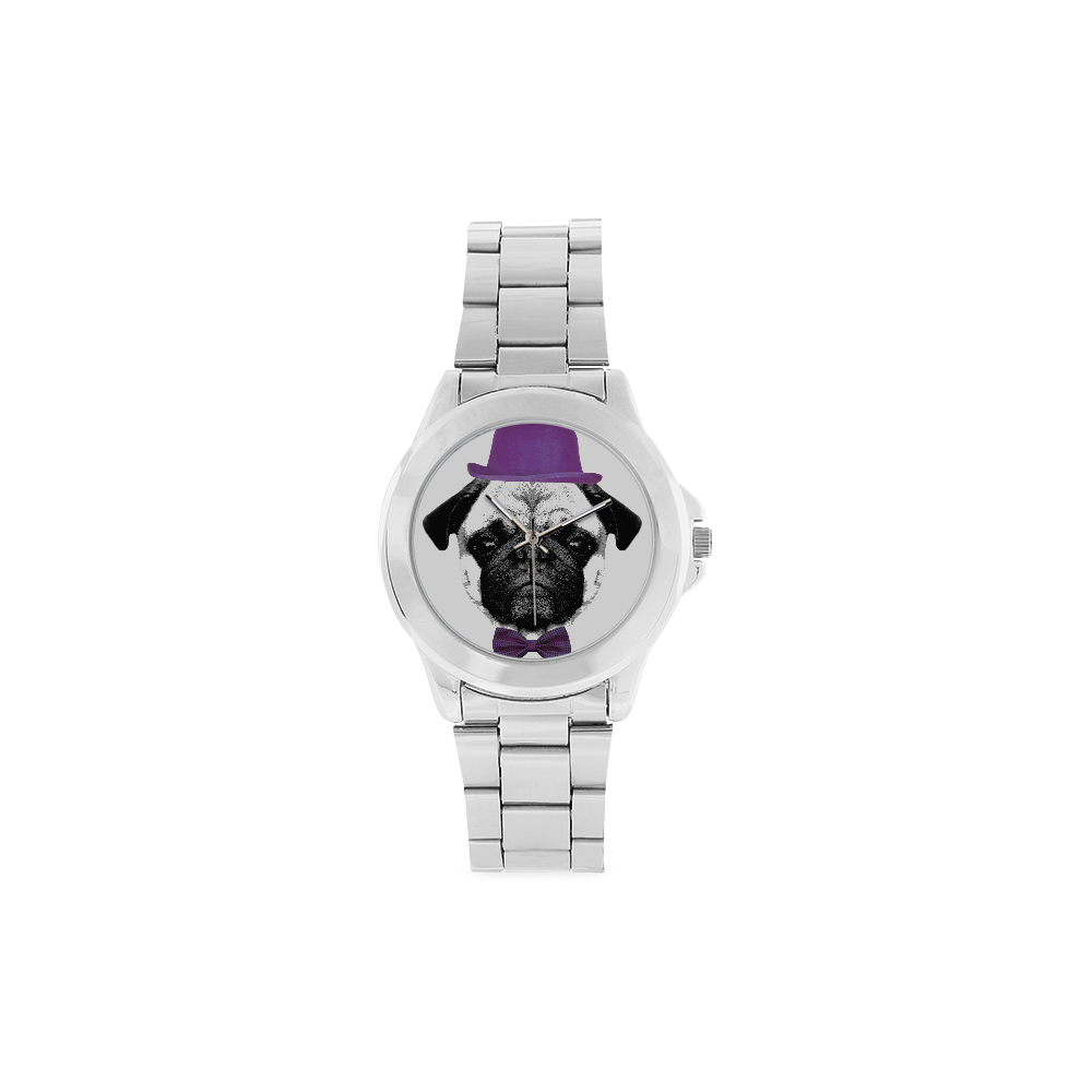 DOG PUPPY Unisex Stainless Steel Watch(Model 103)