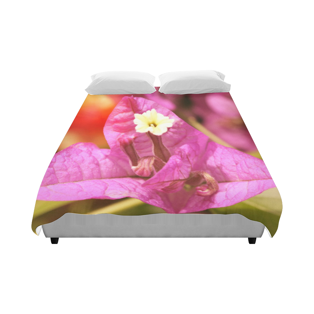 Pink Bougainvillea Duvet Cover 86"x70" ( All-over-print)