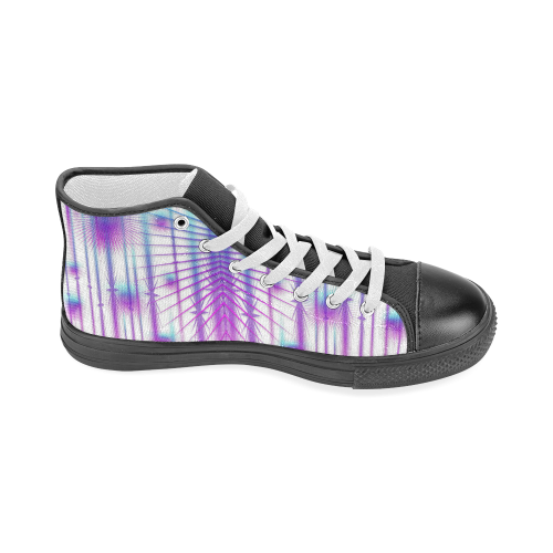 Star fall in rainbow landscape Men’s Classic High Top Canvas Shoes (Model 017)