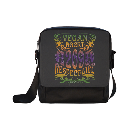 VEGAN ROCKT Crossbody Nylon Bags (Model 1633)