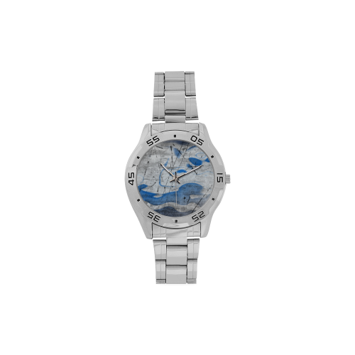 Graffiti Men's Stainless Steel Analog Watch(Model 108)