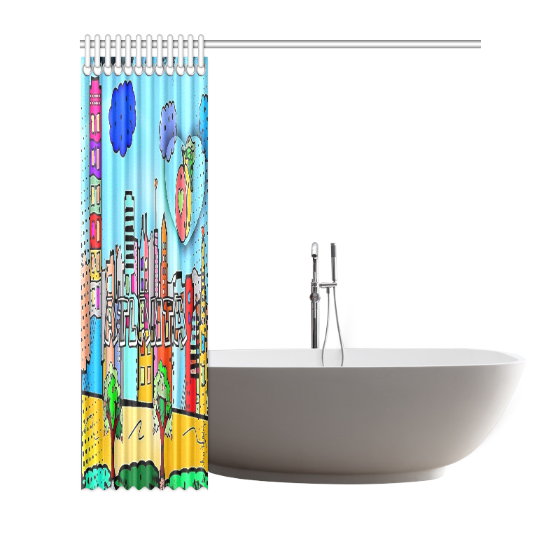 Atlanta by Nico Bielow Shower Curtain 72"x72"