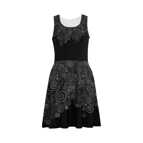 Black+White Rose Atalanta Sundress (Model D04)