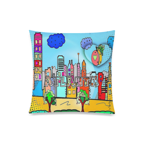 Atlanta by Nico Bielow Custom Zippered Pillow Case 20"x20"(One Side)