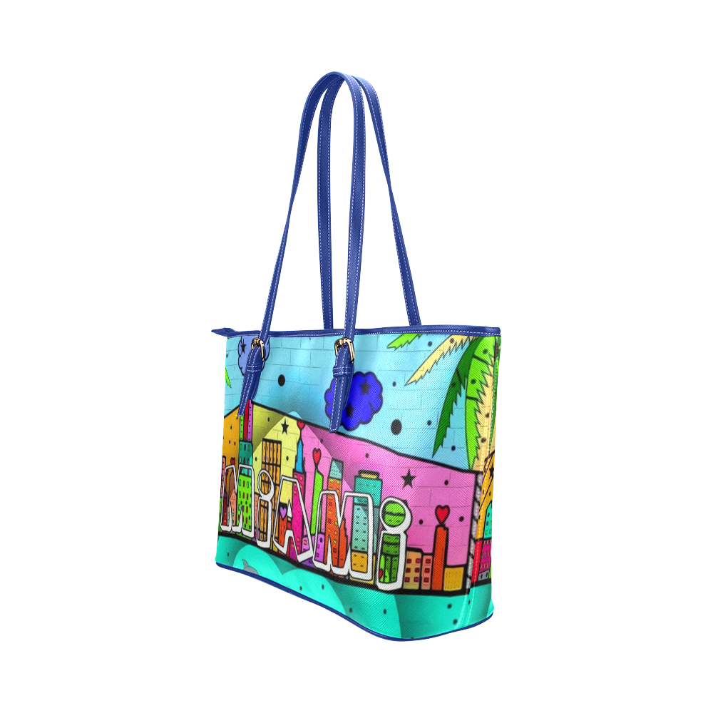 Miami by Nico Bielow Leather Tote Bag/Large (Model 1651)