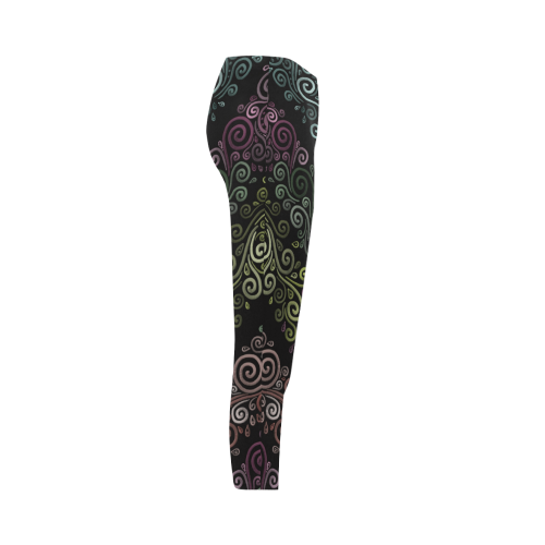 Psychedelic pastel Capri Legging (Model L02)