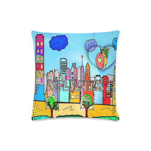 Atlanta by Nico Bielow Custom Zippered Pillow Case 16"x16"(Twin Sides)