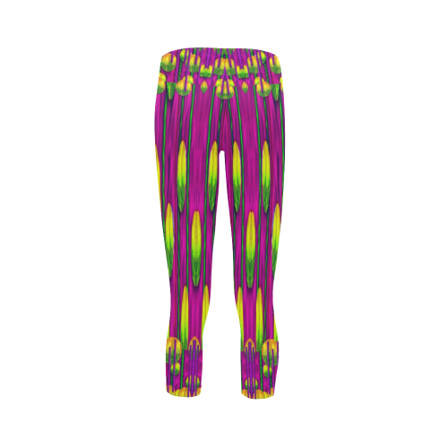 Tulips On Fire Capri Legging (Model L02)