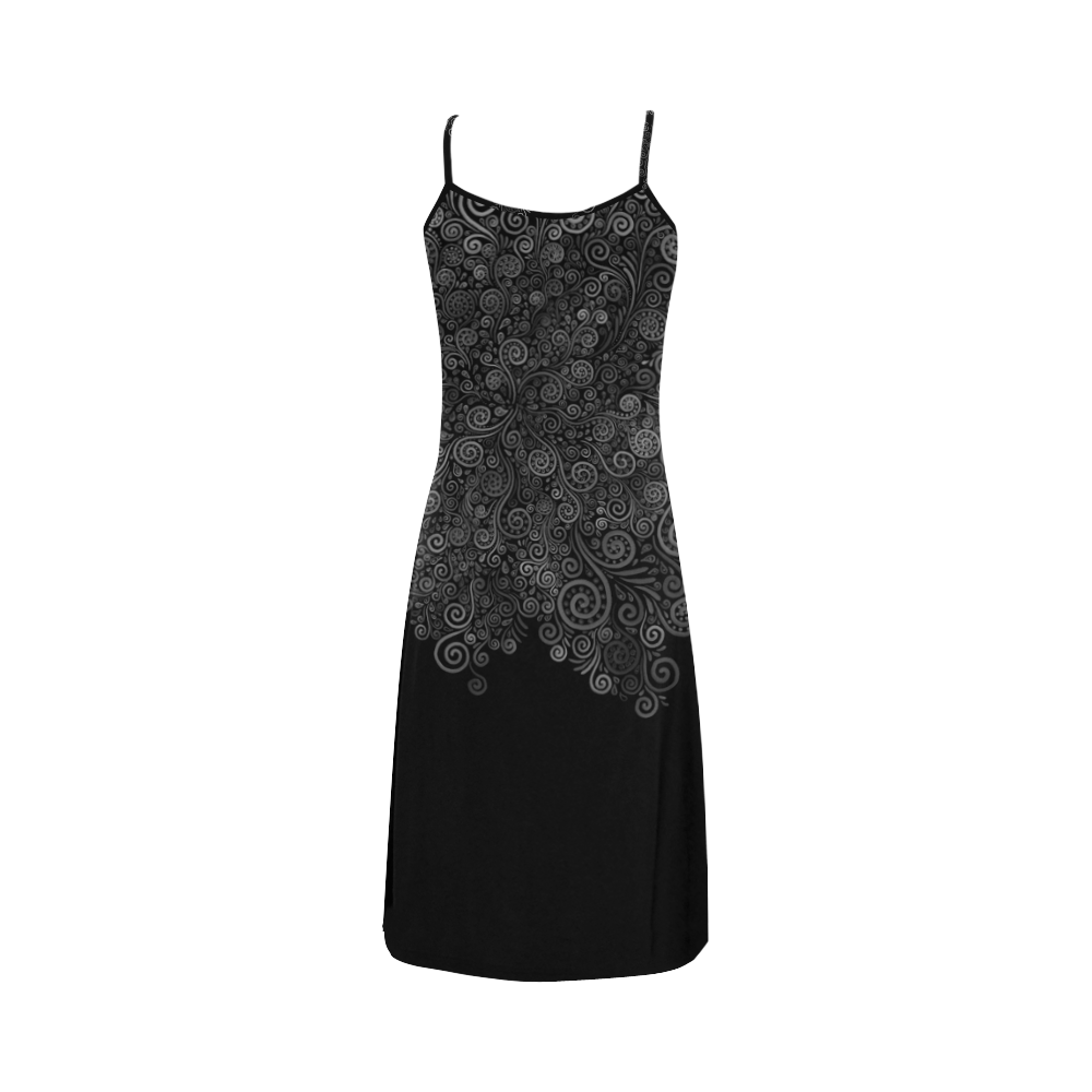 Black+White Rose Alcestis Slip Dress (Model D05)