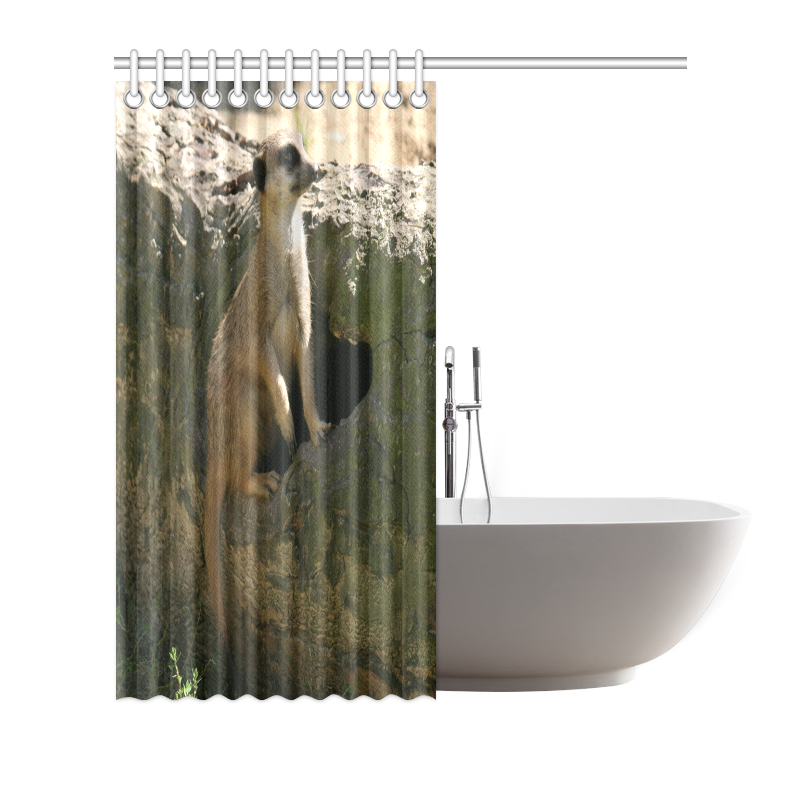 Meerkat Shower Curtain 72"x72"