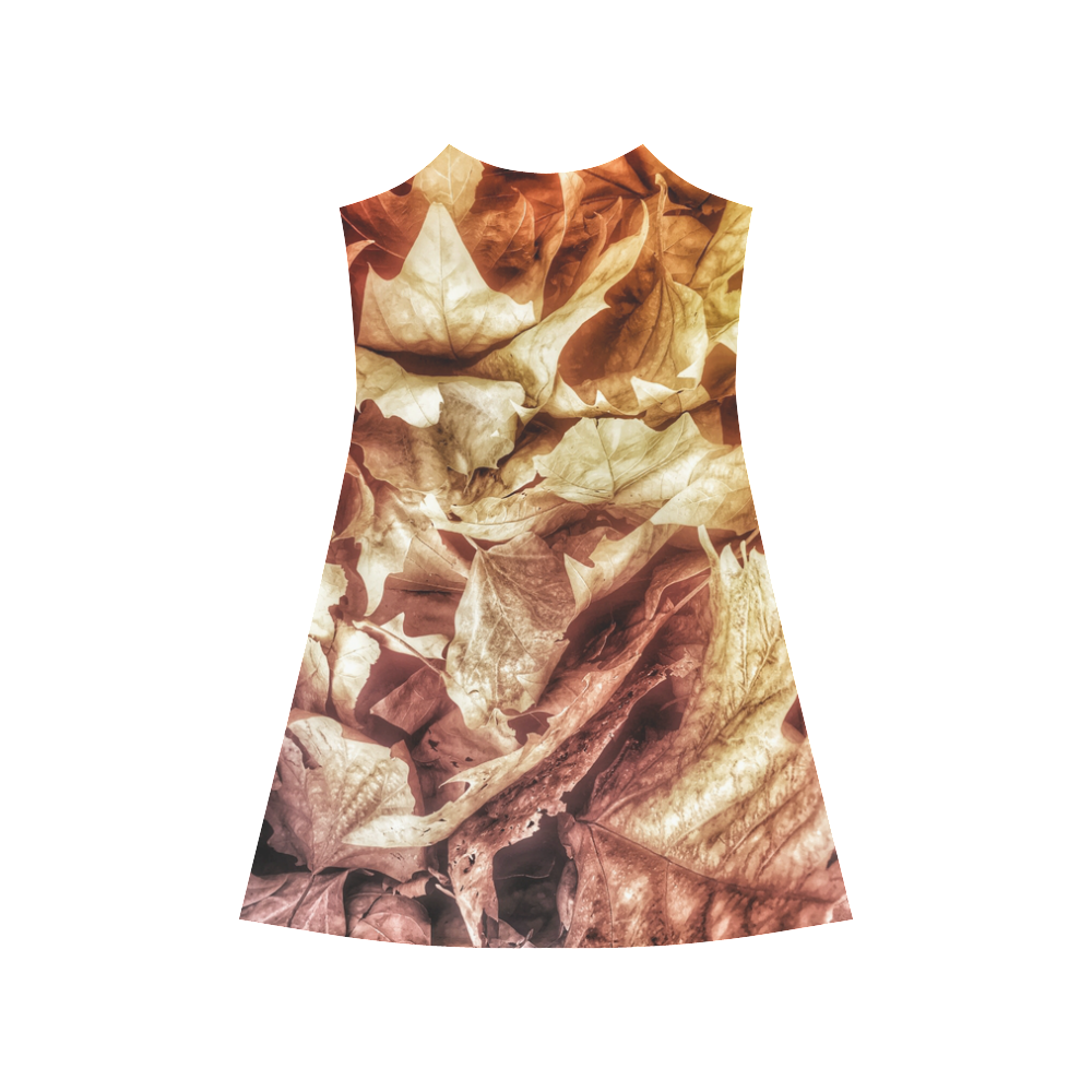 Winter Leaves Alcestis Slip Dress (Model D05)