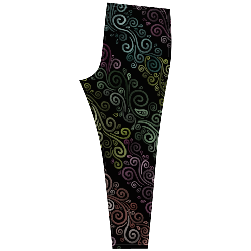 Psychedelic pastel rainbow Cassandra Women's Leggings (Model L01)