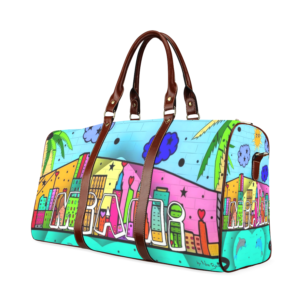 Miami by Nico Bielow Waterproof Travel Bag/Small (Model 1639)