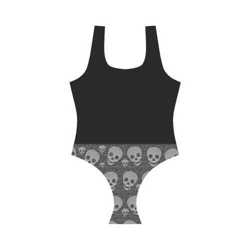 Skullsandblack Vest One Piece Swimsuit (Model S04)