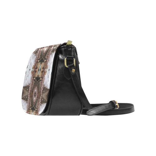 Annabellerockz-ethnic-style-saddle bag Classic Saddle Bag/Small (Model 1648)