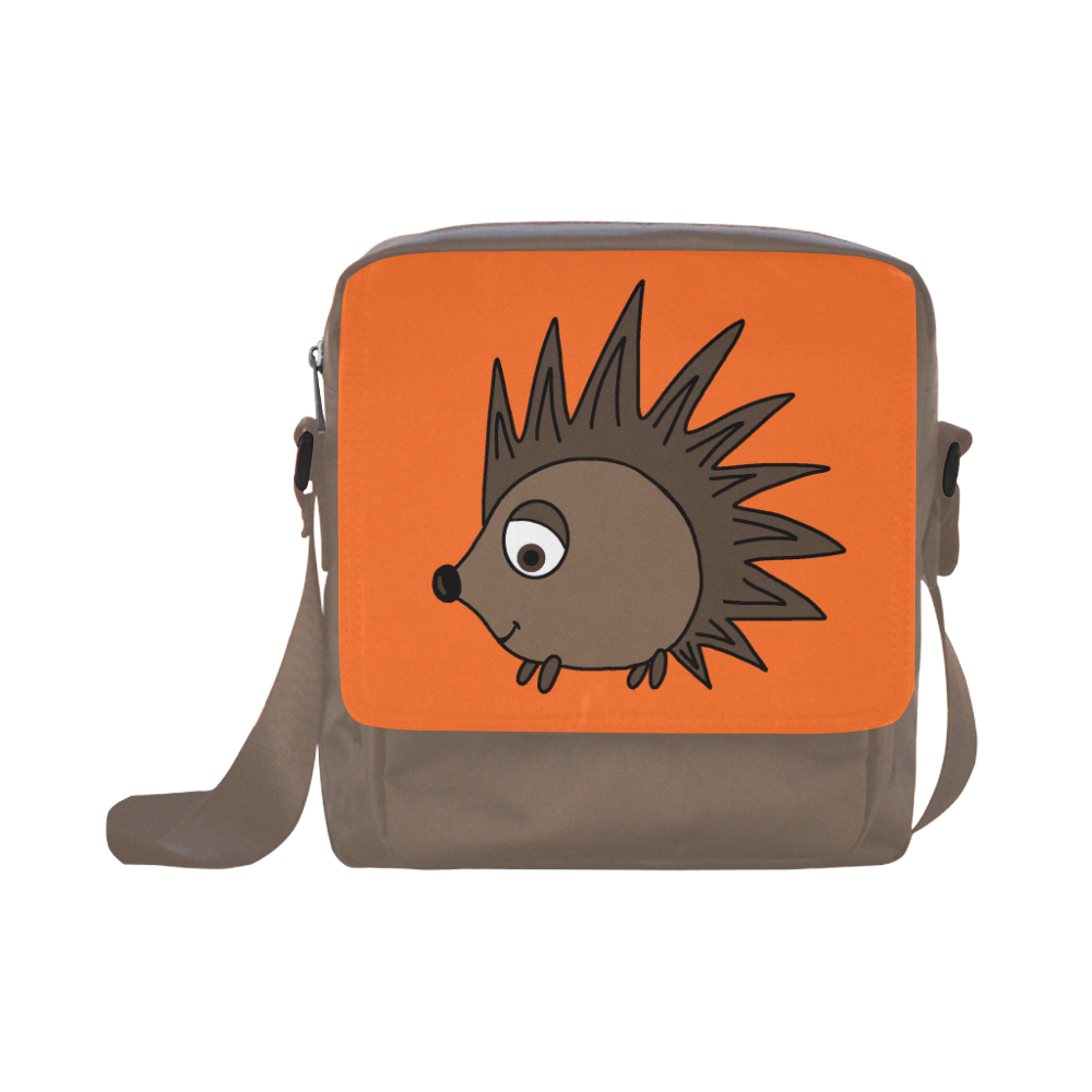 Cute Cartoon Hedgehog Crossbody Nylon Bags (Model 1633)
