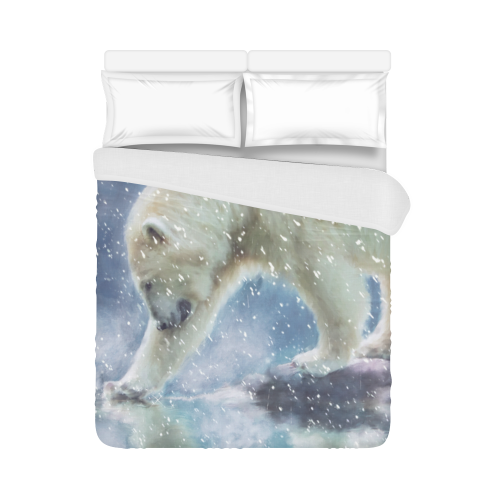 A polar bear at the water Duvet Cover 86"x70" ( All-over-print)