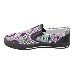 Paranoia Nr1 Men's Unusual Slip-on Canvas Shoes (Model 019)