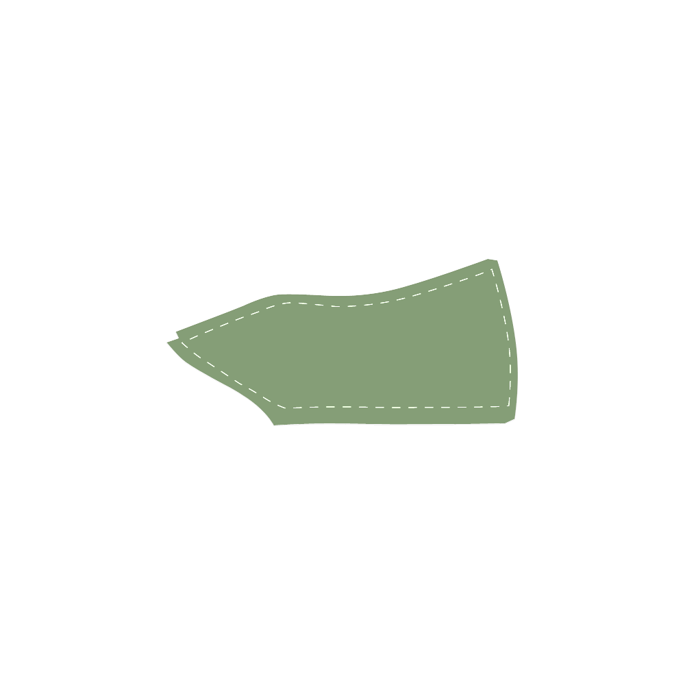 Green Tea Men's Unusual Slip-on Canvas Shoes (Model 019)