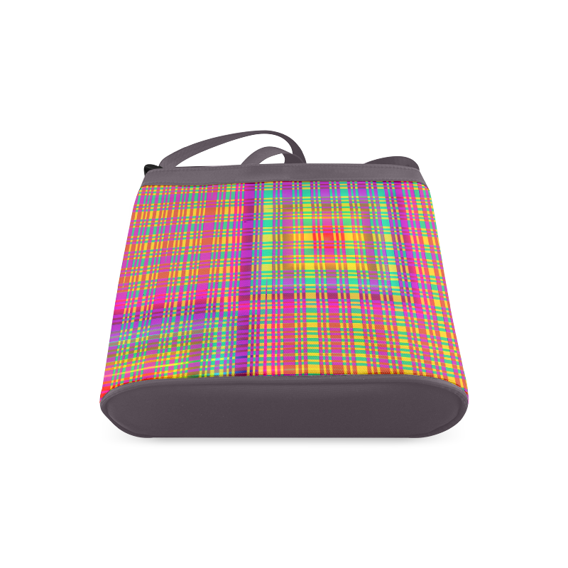 Rainbow Tartan Crossbody Bags (Model 1613)