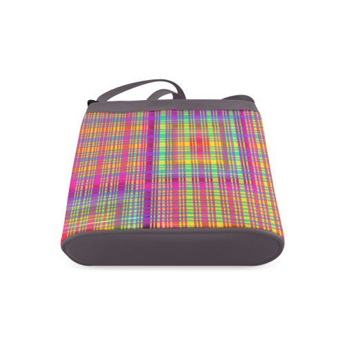 Rainbow Tartan Crossbody Bags (Model 1613)