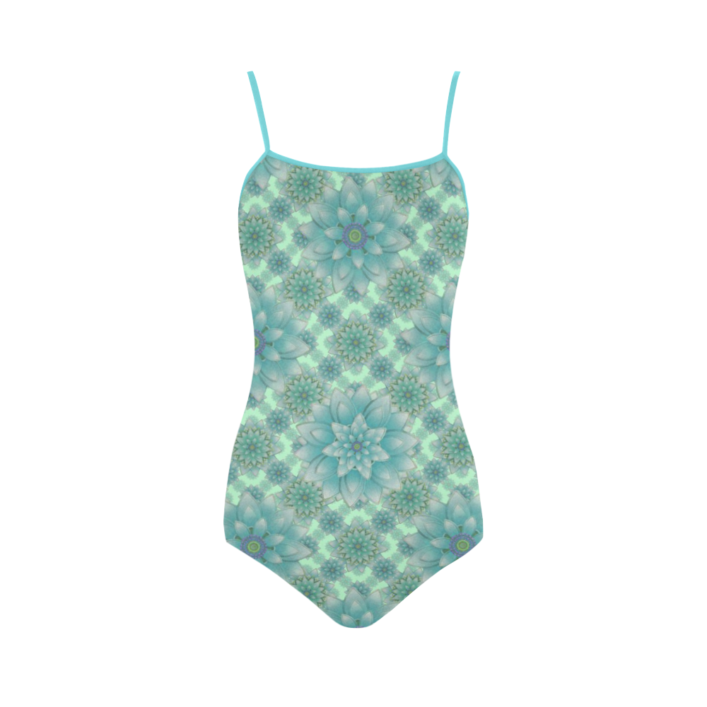 Turquoise, Happiness Strap Swimsuit ( Model S05)