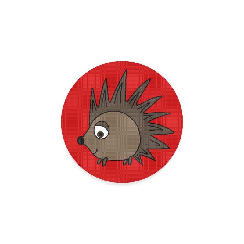 Cute Cartoon Hedgehog Round Coaster